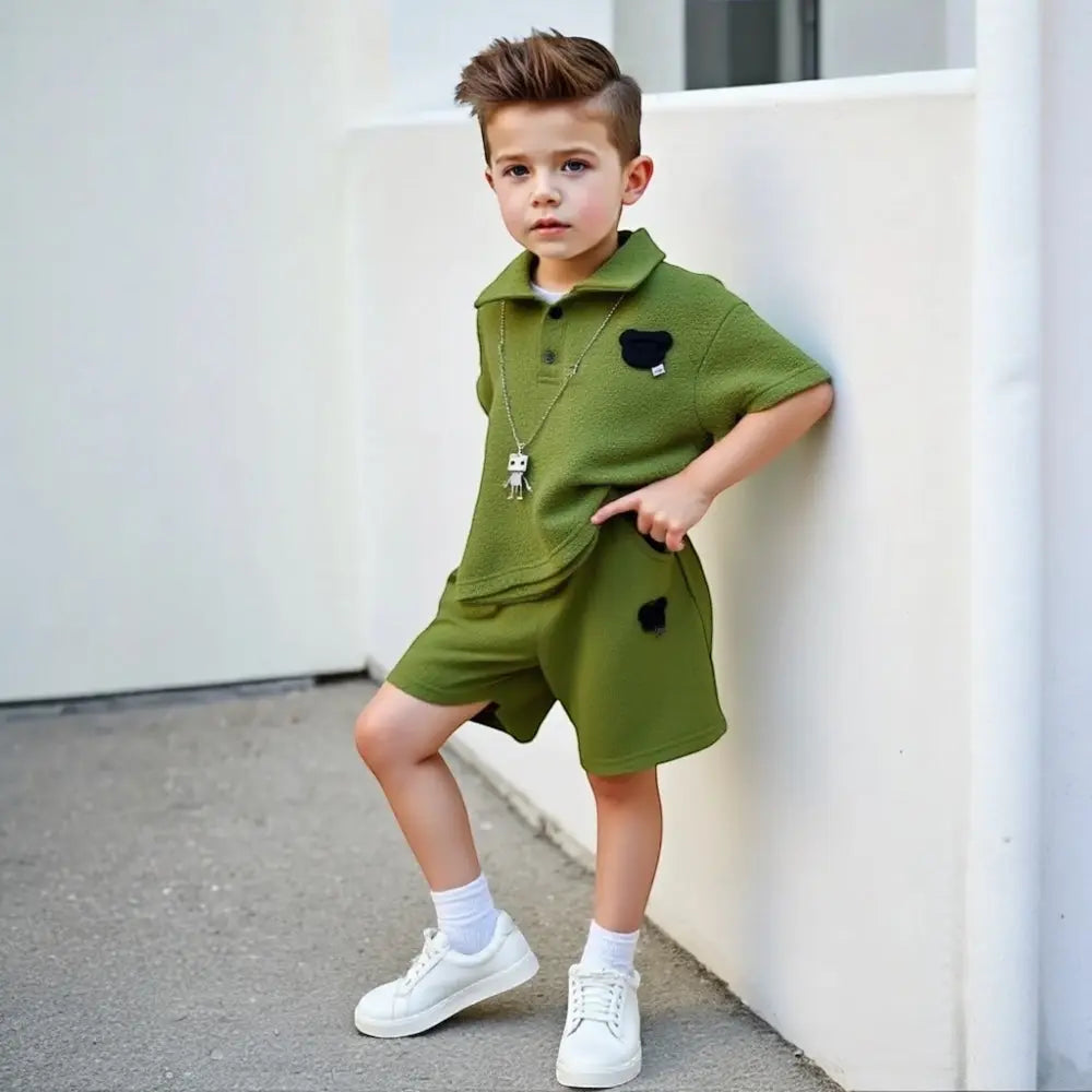 Boys Green Co-ord Set