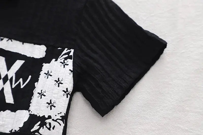 Boys Solid Black Co-ord Set